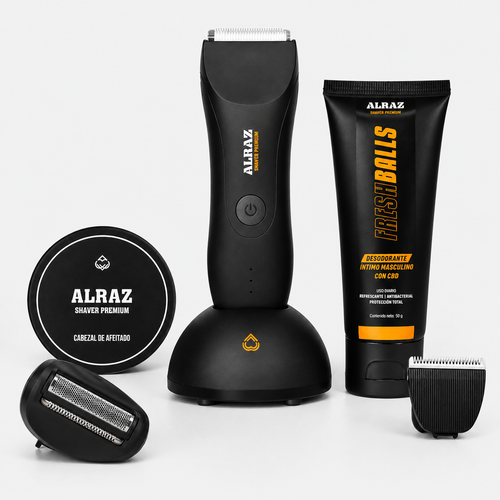 Combo ultra premium: ALRAZ Shaver Premium 2.0 + Cabezal de repuesto + Desodorante + Cabezal Pro